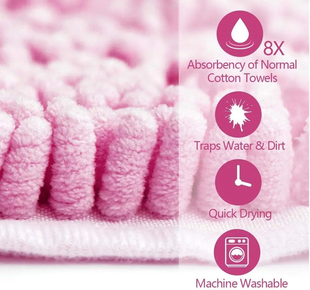 Oazeno Ultra-Absorbent Pet Towel with Hand Pockets | Quick-Dry Microfiber & Chenille