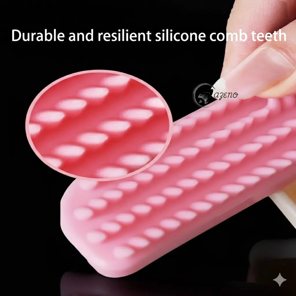 Oazeno™ Silicone Pet Grooming Comb - Gentle Rabbit Hair Removal & Calming Massage
